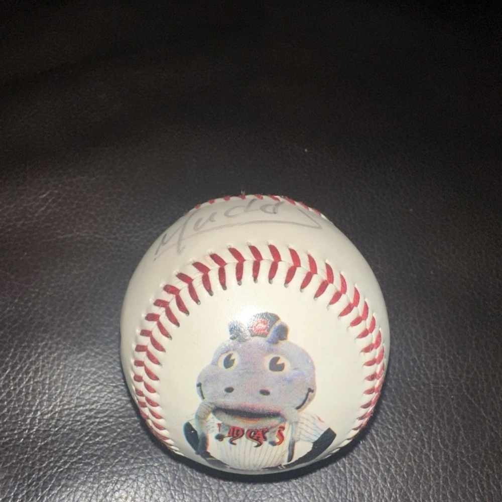 Mascot Design Baseball with Autograph
